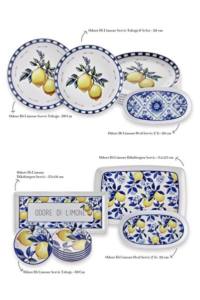 The Mia Odore Di Limone Kahvaltı Takımı 6 Kişilik 1902