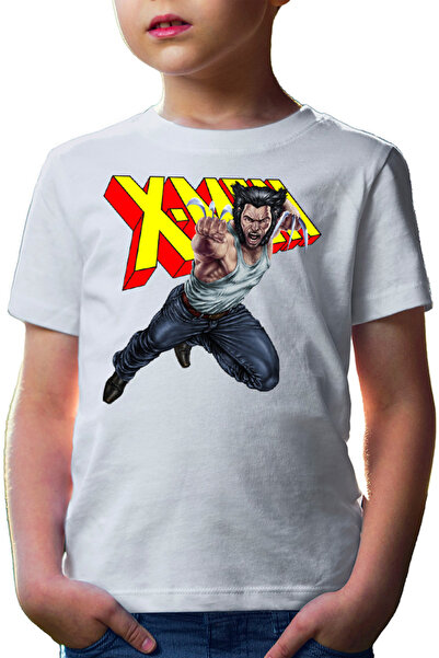 OEM Tricou copii Wolverine X-Men Claws Jump Animal Fluffy Cosplay Realistic