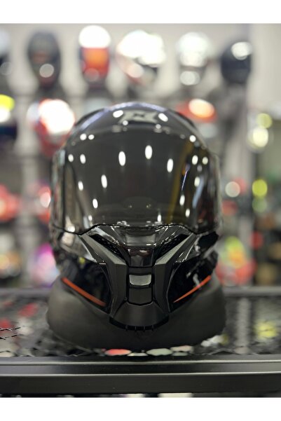 AXXIS FENIX GLOSS BLACK SİYAH VİZÖRLÜ (+1 ŞEFFAF VİZÖR)