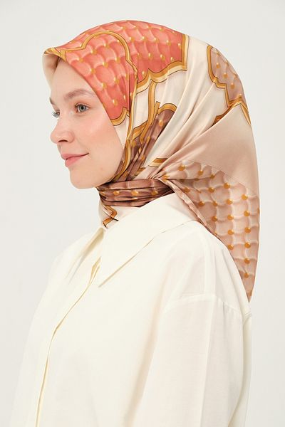 Madame Polo Τυπωμένο μαντίλι Rayon Πολύχρωμο μοτίβο χωρίς τσαλακώματα