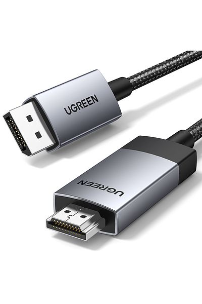 Ugreen Kabel przewód DisplayPort - HDMI 4K 60Hz w oplocie 1m szary