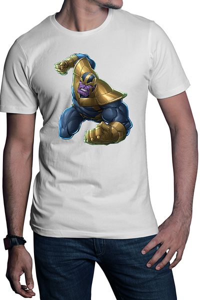 OEM Men's T-shirt Thanos Titan Planet Strongest Super