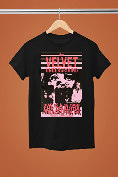 MAGORS تيشيرت روك من القطن المطبوع بأكمام قصيرة من VELVET UNDERGROUND
