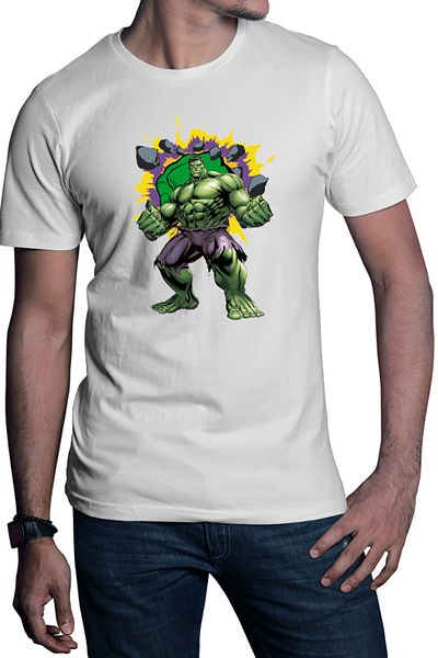 OEM Men's T-shirt Hulk Fist Strong Super Power Huge