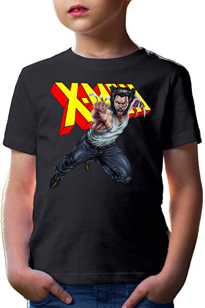 OEM Tricou copii Wolverine X-Men Claws Jump Animal Fluffy Cosplay Realistic