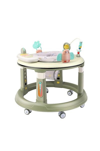 Little Mom Little Mom Activity Green baby walker, educational, with interactive panel, 360 rotating seat