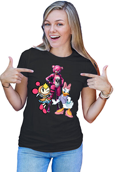 OEM Tricou Femei Bomberman Donald Duck Daisy Fortnite Fluffly Funny
