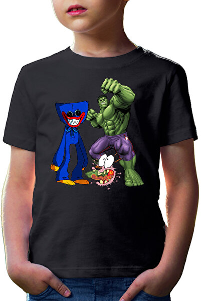 OEM Tricou copii Huggy Wuggy Courage Coward Dog Hulk Fight Demon