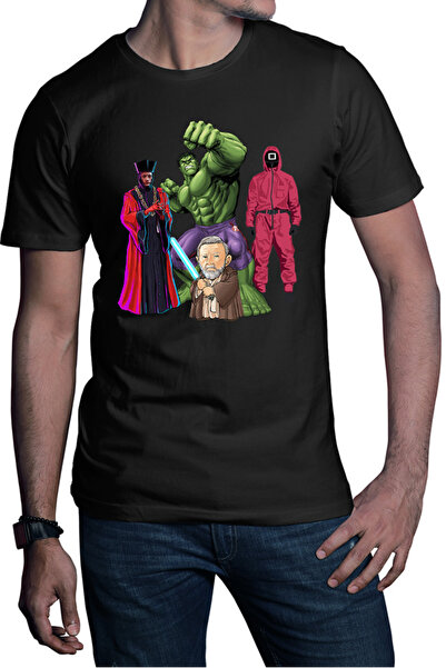 OEM Ανδρικό T-shirt Hulk Obi Wan Kenobi Squid Game Star Trek