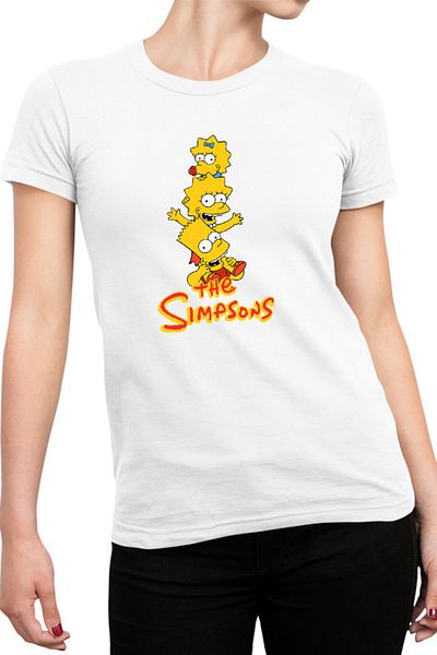 OEM Tricou Femei The Simpsons Children TV Show Homer Lisa Bart