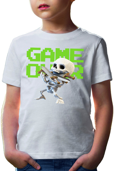 OEM Tricou copii Clash Royale Skeleton Game Over Swords