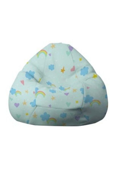 Pufrelax Fotoliu Nirvana Gigant, Material Impermeabil - Rainbow Wishes