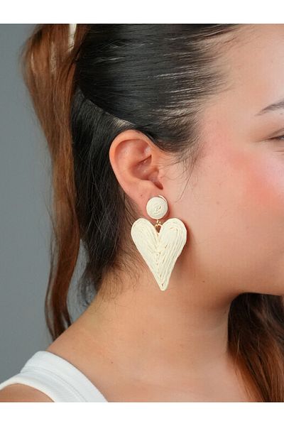 Sumen Butik Heart Figured Dangle Summer Earrings