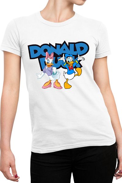 OEM Tricou Femei Donald Duck Daisy Lovers Family American
