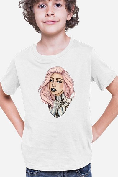 OEM Tricou copii Lady Gaga Draw Beautiful Model Fashion Design