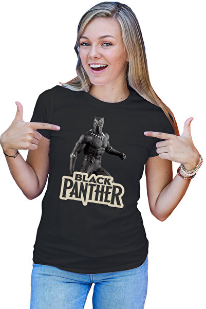 OEM Tricou Femei Black Panter Vintage Logo Movie Universe Cartoon