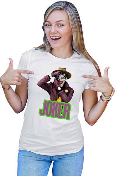 OEM Tricou Femei Joker Photo DC Superhero Supervillian Psychological