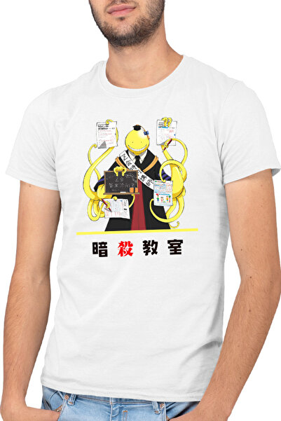 OEM Tricou barbati Assassination Classroom Anime Cosplay Unusual Kanji