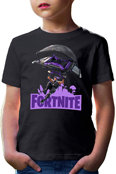 OEM Tricou copii Fortnite Launcher Airplane Map Shooter