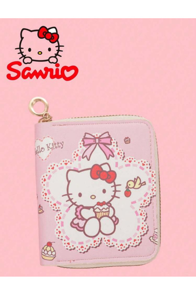 La Saade Y2k Hello Kitty Pembe Fermuarlı Cüzdan Kartlık