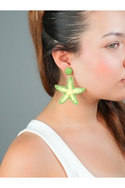 Sumen Butik Summer Dangle Earrings with Starfish Figure