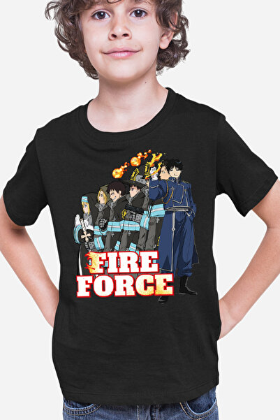 OEM Tricou copii Fire Force Kusakabe Pompieri Desene Anime