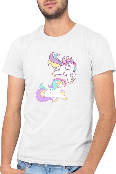 OEM Tricou barbati Unicorn Squad Stars Horse Love Animals