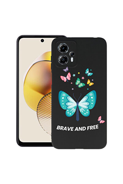 bestcase ® Husă subțire din silicon pentru Motorola Moto G13 / G23, Fluturi, ...