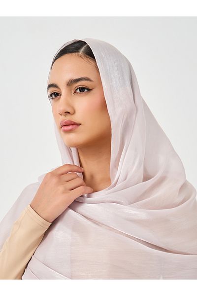 Styli Plain Shimmer Design Hijab