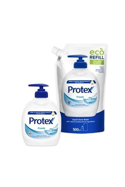 Protex Liquid Soap Fresh 300 ml + Refill 500 ml