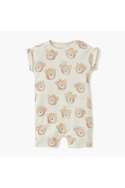 Juniors Printed Romper with Short Sleeves - Set of 2