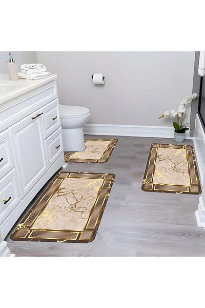 OEM Set of 3 Non-slip Bath Mats 60x90 CBA110