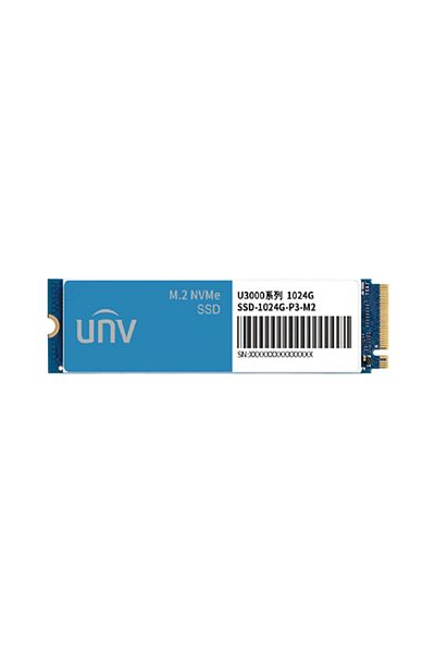Uniview SSD storage unit 1024GB, M.2, PCIe3 NVMe U3000 - UNV SSD-1024G-P3-M2