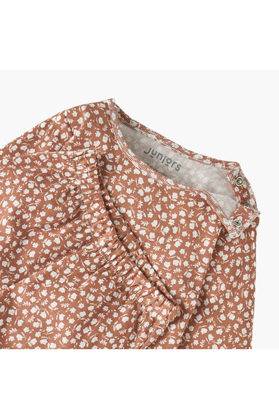 Juniors All-Over Floral Print T-shirt and Pyjama Set