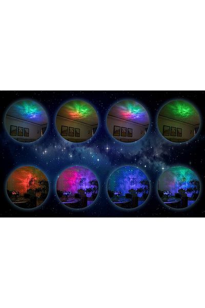 Inna marka PROJEKTOR GWIAZD RZUTNIK LAMPKA NOCNA GŁOŚNIK USB BLUETOOTH PILOT NEBULA
