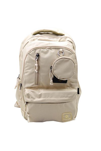 Sentor 4 Compartment School Backpack Cream (320271)
