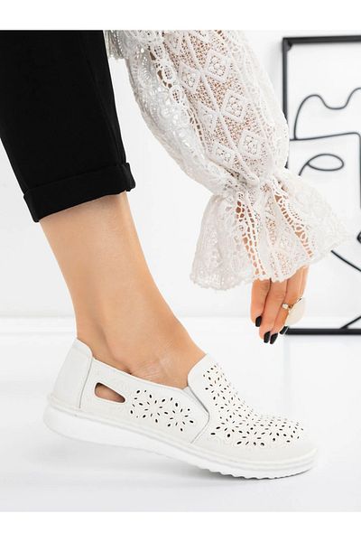 mei Women's Ballerinas 5XJ29 White
