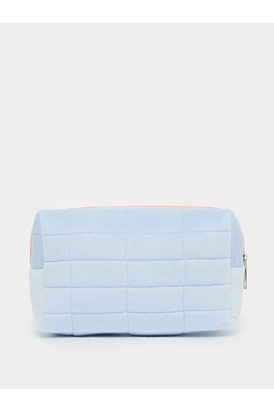 Styli Quilted Travel Wash Bag with Zip Closure