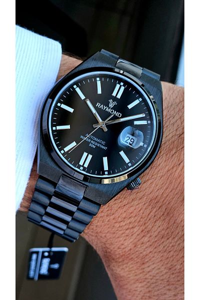 Raymond Rym-0104 Automatic Men's Watch - Miyota Machine - Steel Case and Cord - 2 Years Warranty