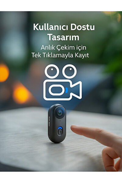 onsis W4 2k Mini Body Kamera – 120° Geniş Açı, 360° Klips, 120dk Kayıt, Hafif...