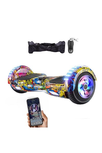 OEM Hoverboard with built-in Bluetooth speakers, LED on 6.5 wheels + remote control + cover