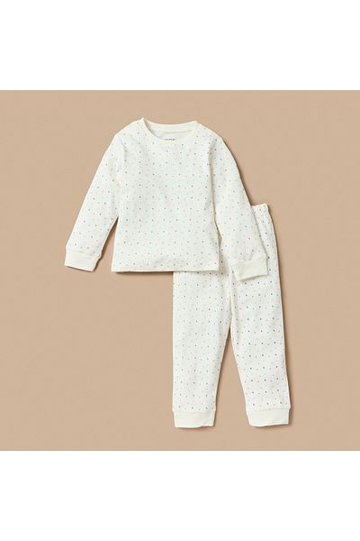 Juniors Heart Print T-shirt and Pyjama Set