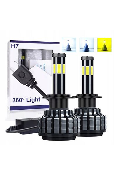 Atelier Linny ŻARÓWKI LED H7 DO SAMOCHODU CIĘŻARÓWKI AUTA 2 SZT 58W CAN BUS 6500K WHITE