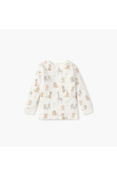 Juniors Animal Print T-shirt and Pyjama Set