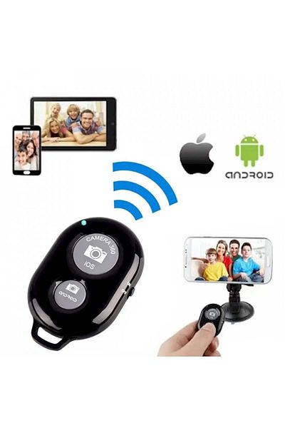 Techsuit Telecomandă pentru stick selfie - Control Bluetooth (RMC-01) - Negru