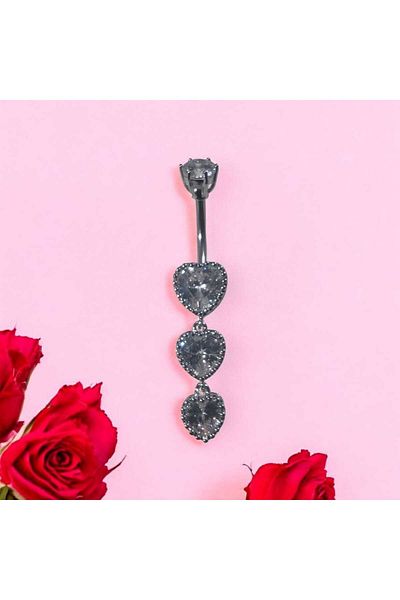Begonia Accessories 316L Surgical Steel Stainless Tarnish Free Fashion Zircon Stone Navel Piercing