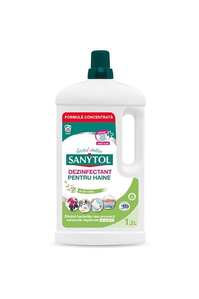 Sanytol Disinfectant for Clothes Aloe Vera, 1.2L