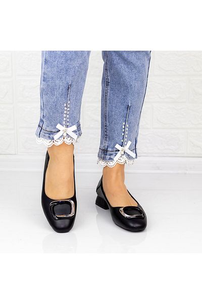 mei Women's Ballerinas 2YEH1 Black