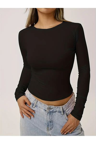 Machetta Crew Neck Basic Long Sleeve Body