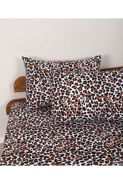 ENESSA Patterned Fitted Sheet Single and King Size